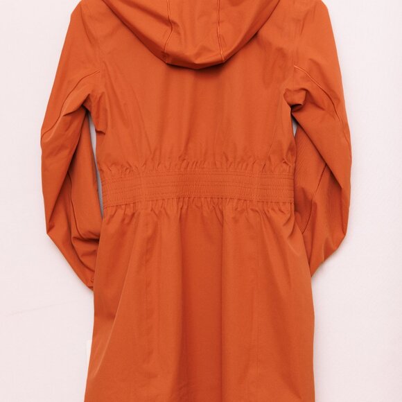 Athleta Rainout Sutro Long Trench XS Womens Nutmeg - Picture 9 of 11